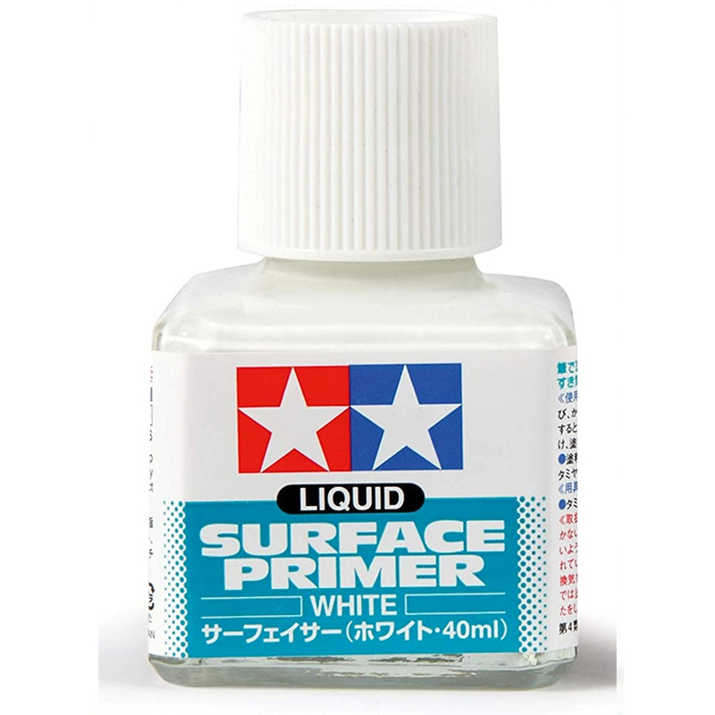 Tam87096 Tamiya Liquid Surface Primer White 40ml TSMC Shop